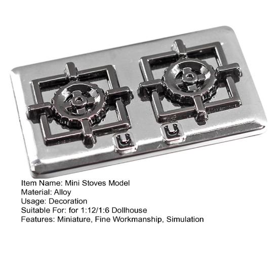 1:12/1:6 кукольных миниатюрных газовых плит, реалистичные двойные модели плит, сделай сам, кукольная жизнь, микросцена, орнамент, кукольный дом, кухонный декор, аксессуары