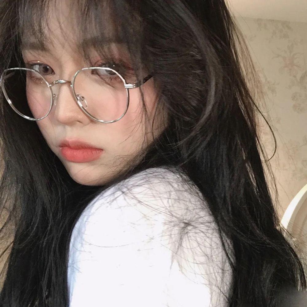 Оправа Очки Оптические Корейские Компьютерные Очки Круглые Очки с Прозрачными Линзами Женские Очки для Чтения