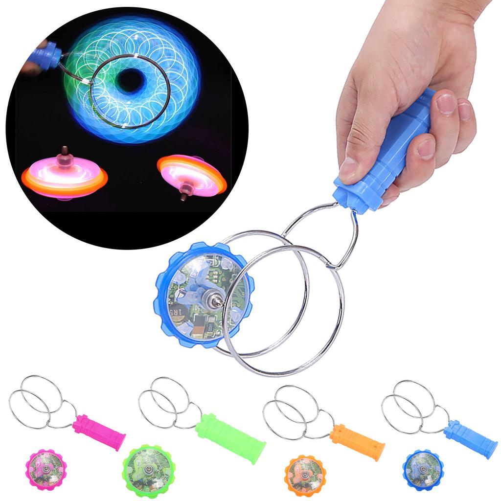 Flying Disc Creative Colorful Luminous Hand Rotating Magnetic Luminous Toys For Children