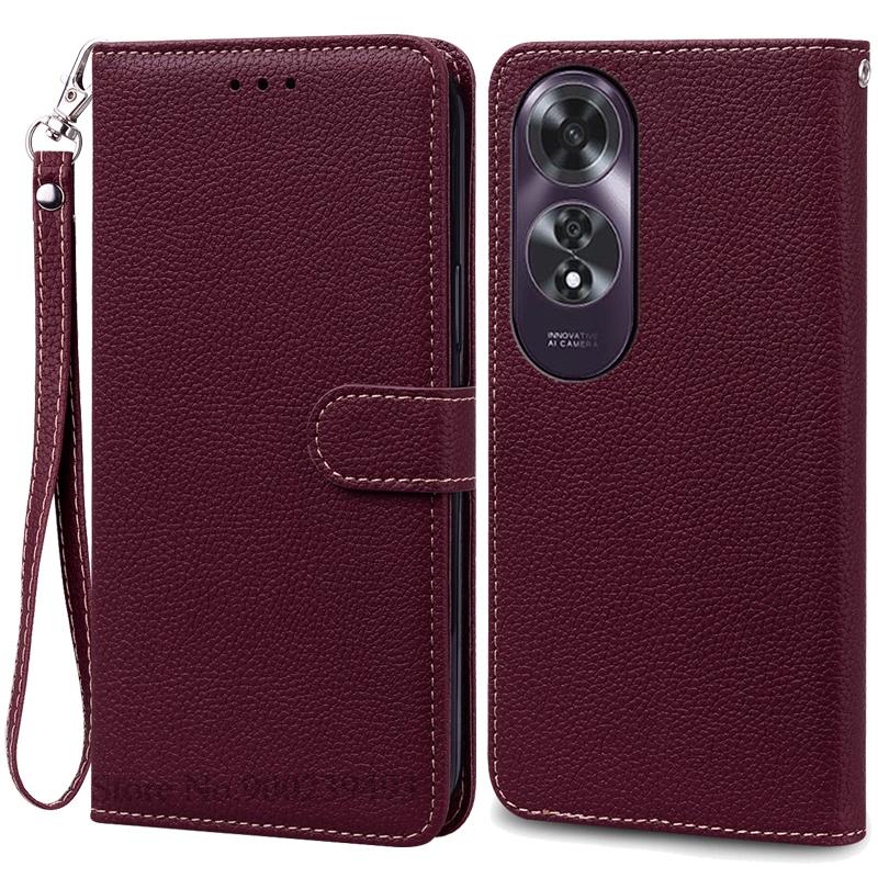 For OPPO A60 4G Case Wallet Flip Leather Case For OPPO A60 Cover Book Fundas For Oppo A60 Mobile Case Coque Shell