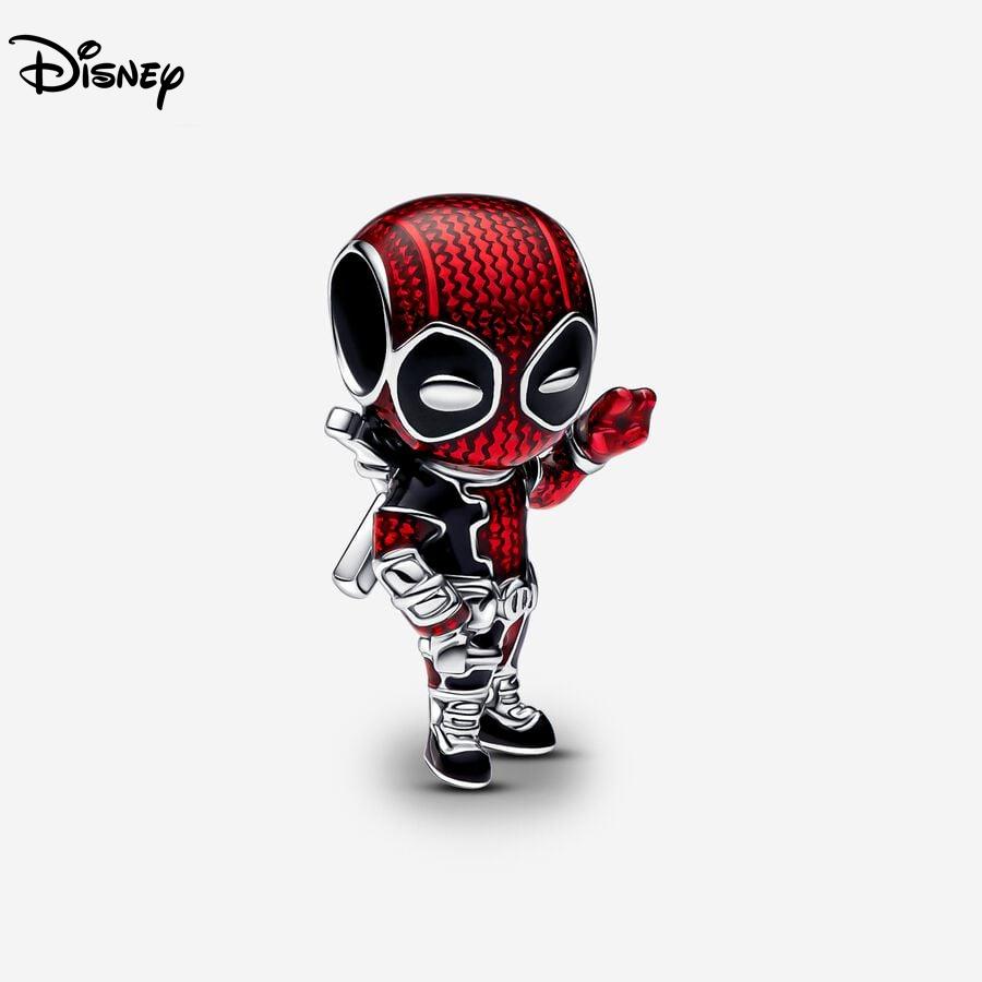 Disney 925 Silver Minnie Strawberry Bear Charms Beads Fits 3mm Original Bracelet Necklace Womens DIY Fine Jewelry Gifts