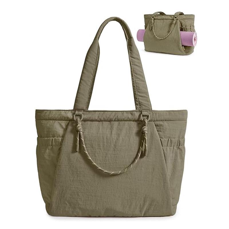 Yoga Tote Bag Lightweight Handbag Pilates Gym Bag Yoga Mat Carrier Crossbody Bag Large Capacity Women