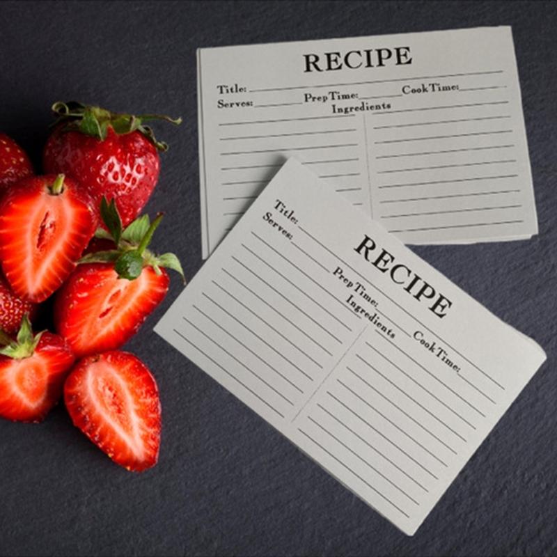 50 шт. Цветные карточки-индексы для рецептов, Двусторонние карточки для рецептов с линиями для свадеб, Девичника, Рождественского подарка для вечеринки