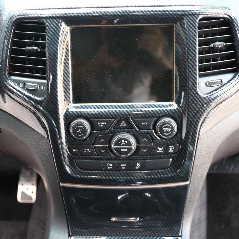 Отделка рамы навигации из углеродного волокна для салона Grand Cherokee 14-15