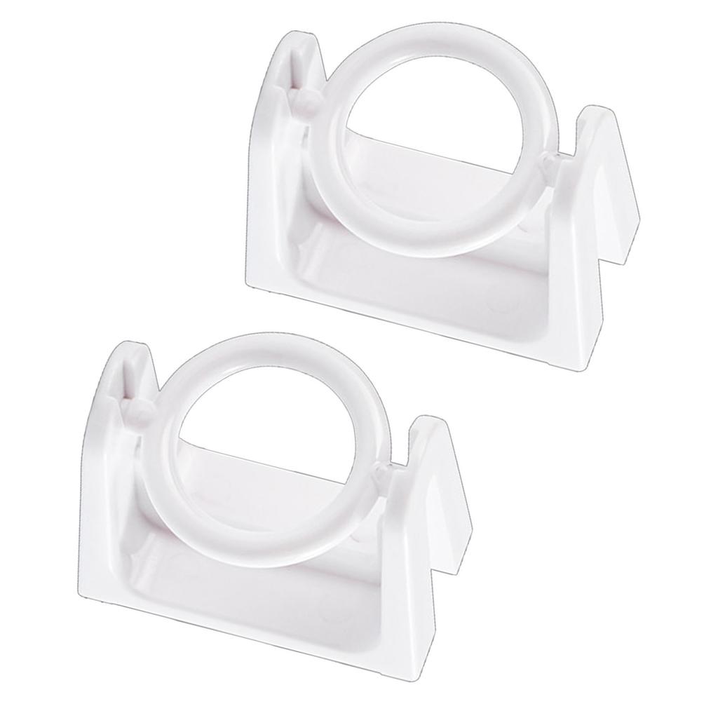 Curtain Rod Holder Hook Punch Free Strong Load Bearing ABS Swivel Curtain Pole Holder Hook for