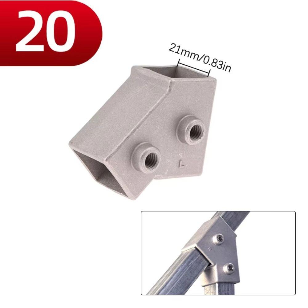 20x20mm Square Tube 25x25mm Aluminum Alloy Aluminum Alloy Elbow Fixed Pipe Clamp Connector Accessories Pipe Fixed Joint