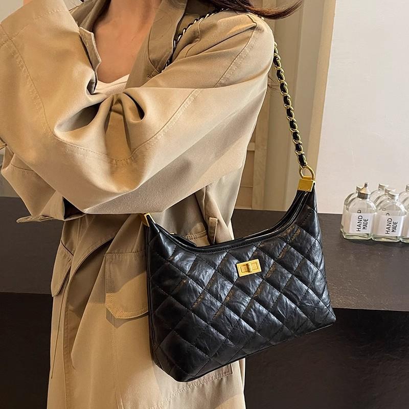 Новая осенне-зимняя женская сумка из натуральной кожи с цепочкой Diamond Chain Bag Temperament High-end сумка через плечо на одно плечо