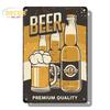 Винтажный металлический плакат с холодным пивом, ретро жестяная вывеска для напитков, бар, клуб, паб, настенная художественная декоративная тарелка для современного домашнего декора, эстетические подарки
