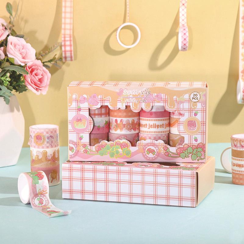 Artistic Unicorn & Animal Sticker Gift Box: 20 Rolls for DIY Kids' Handbooks