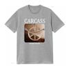 Carcass Heartwork Death Metal Band T Shirt Unique Design with Peace Symbol and Skeletal Arms Perfect for Fans vintage Washed