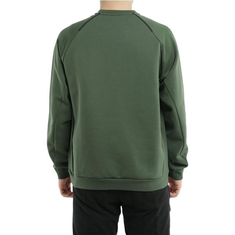 Nike Sweatshirts Men's Green Crew Neck Moderate Regular BV3698-337