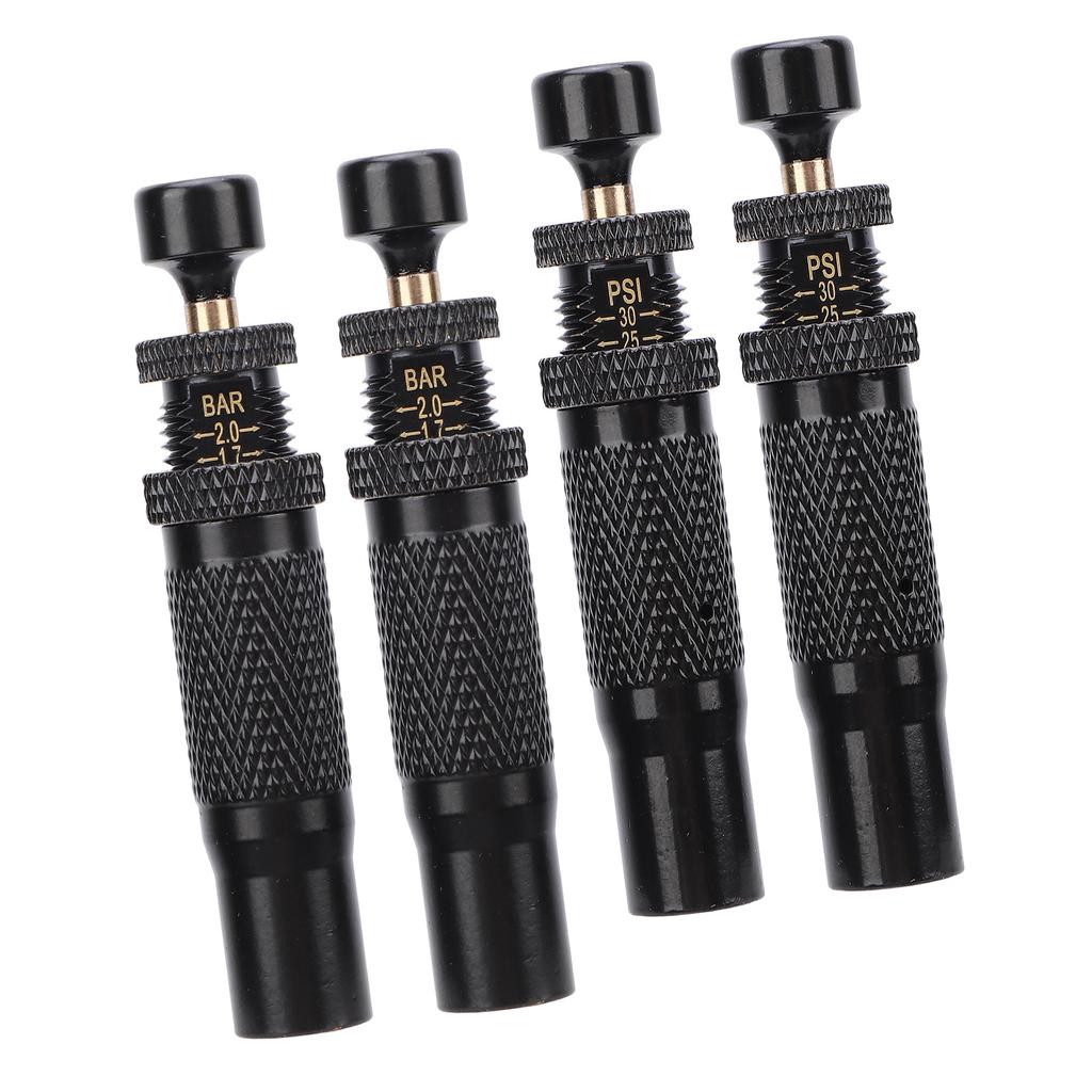 Комплект из 4 клапанов для спуска воздуха в шинах, регулируемый автоматический стопор, диапазон от 10 до 30 фунтов на кв. дюйм, навинчивающийся инструмент для спуска воздуха в шинах