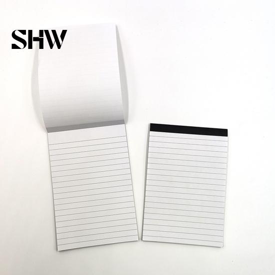 Pocket Size Memo Pad Portable Note with Horizontal Lines, Tearable Stationery Writing Pad, Office Meeting Notebook A6 Notepad for Daily Notes