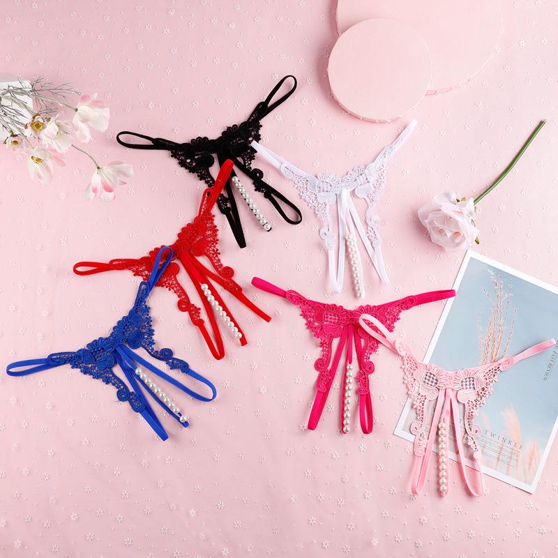 Сексуальные водорастворимые стринги с бабочками и открытой промежностью 3346