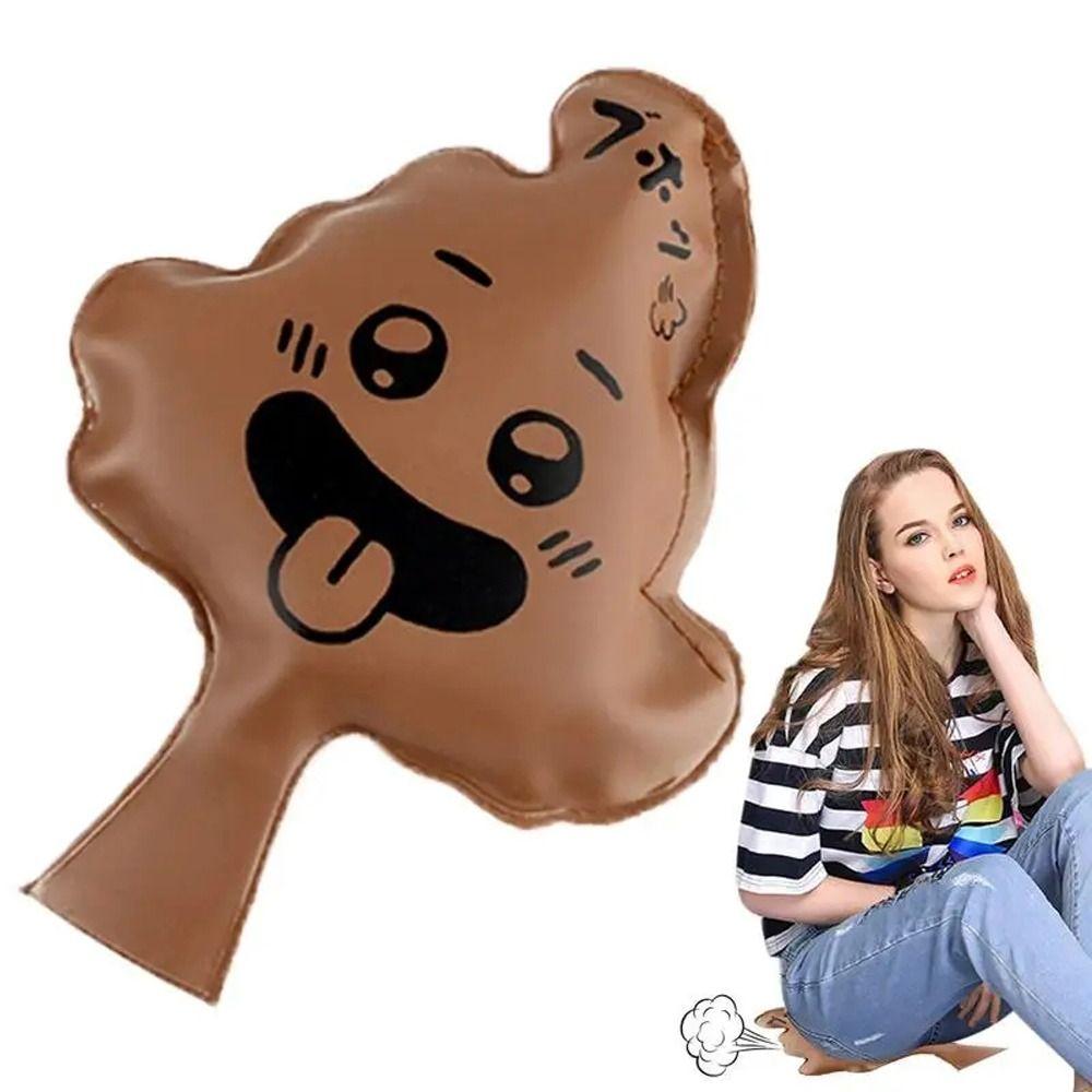 Какашка в форме воздушного шара, пукающая подушка, создатель розыгрышей, пукающая подушка, креативная подушка-пугалка для дома и семьи