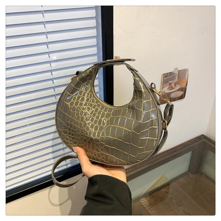 Популярная женская сумка через плечо с узором из камня 2024 года, новая модная простая весенняя сумочка с цепочкой большой емкости