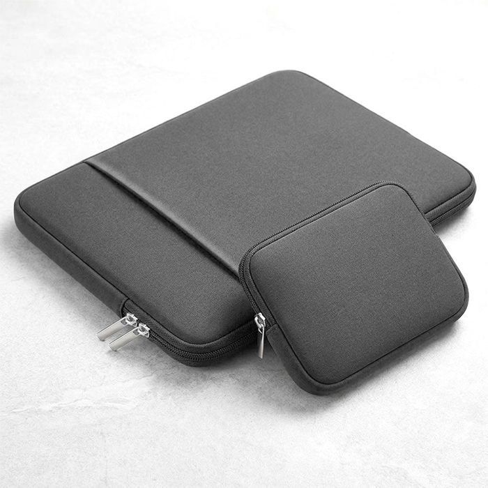 Housse Ordinateur Portable 15" - Compatible avec MacBook Air Acer Lenovo Dell Asus - Gris