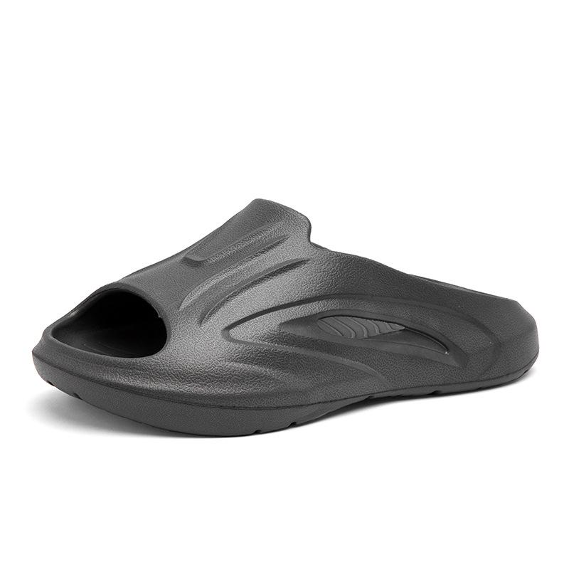 Летние уличные домашние тапочки на платформе, модные шлепанцы с открытым носком, дышащая пляжная обувь для моря