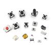 Прочный комплект из 250 тактильных кнопочных переключателей, удобный ассортимент из 250 микропереключателей мгновенного действия, 25 типов, Durale