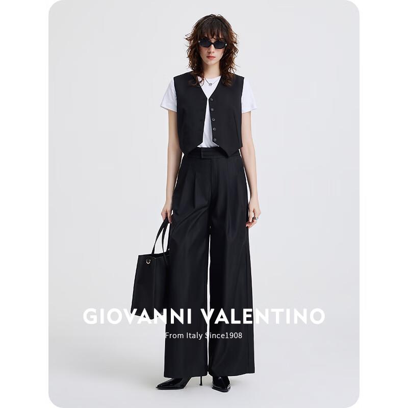 Женские тонкие широкие повседневные брюки Giovanni Valentino