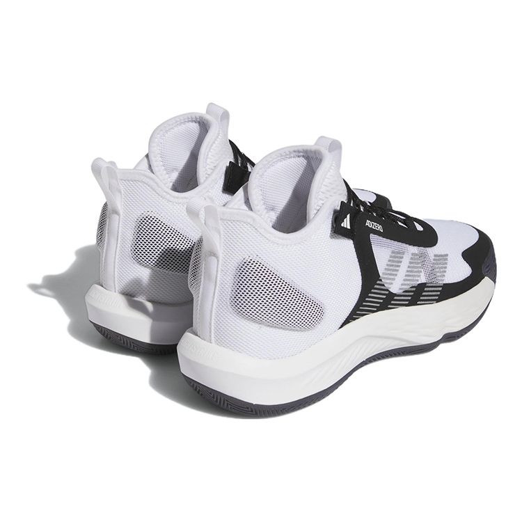 Adidas Adizero Select Модные Универсальные Нескользящие Прочные Легкие Кроссовки Мид-Топ для Баскетбола Унисекс Белые Черные Серебристые IE9322