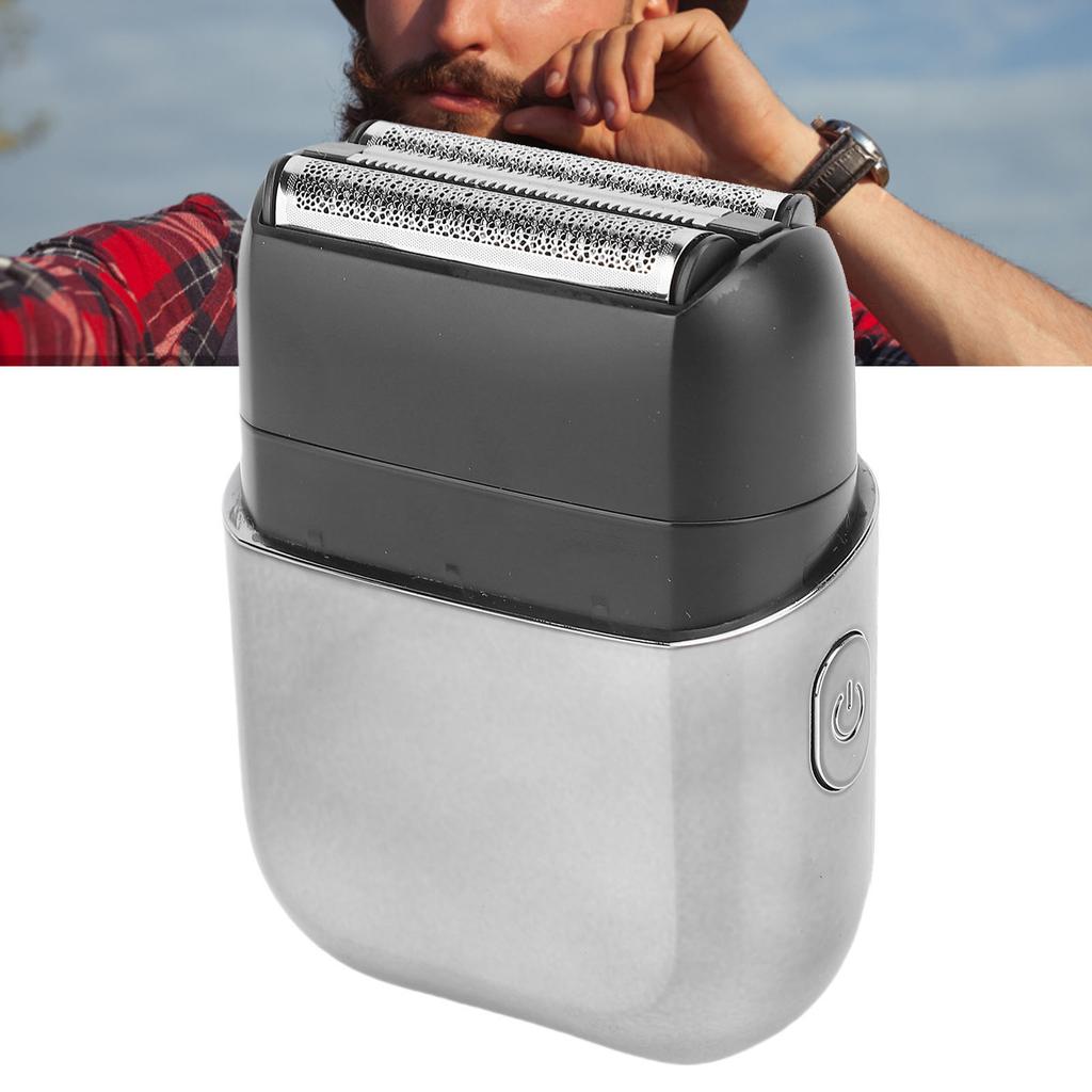 Mini Electric Foil Trimmer for Men Rechargeable Facial Hair Groomer with Floating Head LED Display