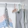 9-Hole Multifunctional Rotating Clothes Hanger: Space-Saving, Foldable Wardrobe Organizer