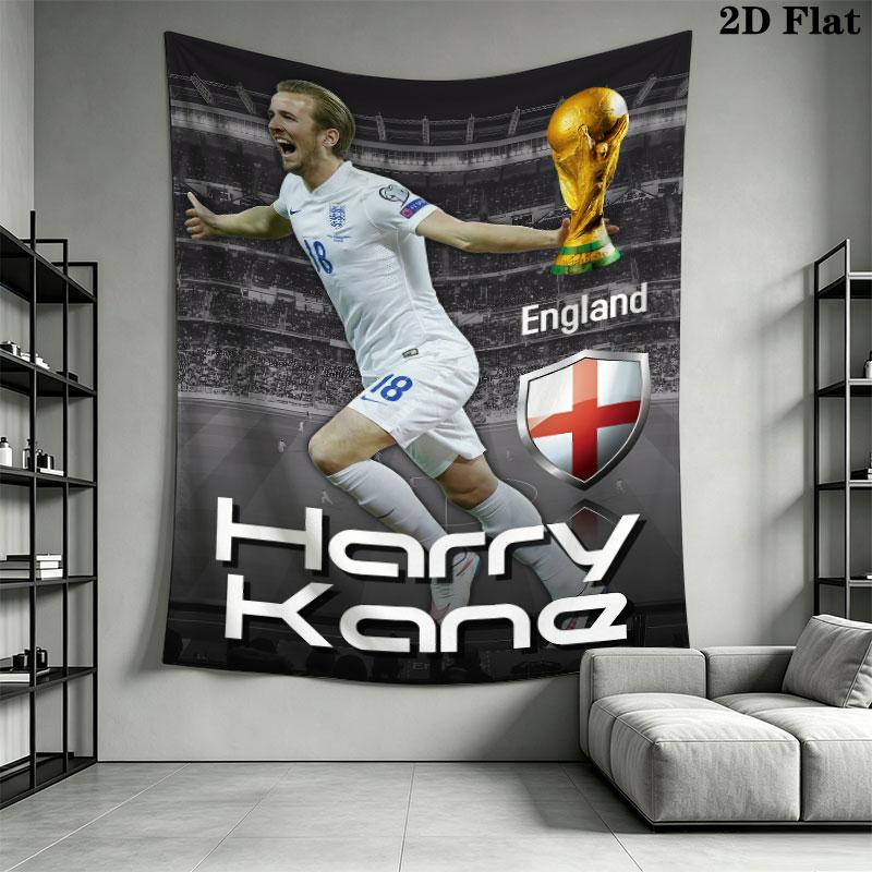 Harry Kane GOAT  Wall Hanging Printed Fabric Blanket Decorative Tapestries for Bedroom Living Room Home Decor