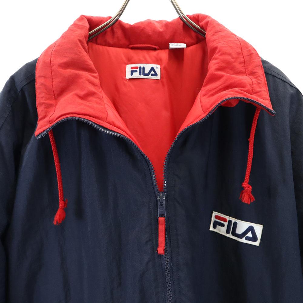 Fila 90-е Старая куртка для разминки L Темно-синяя Мужская Б/У