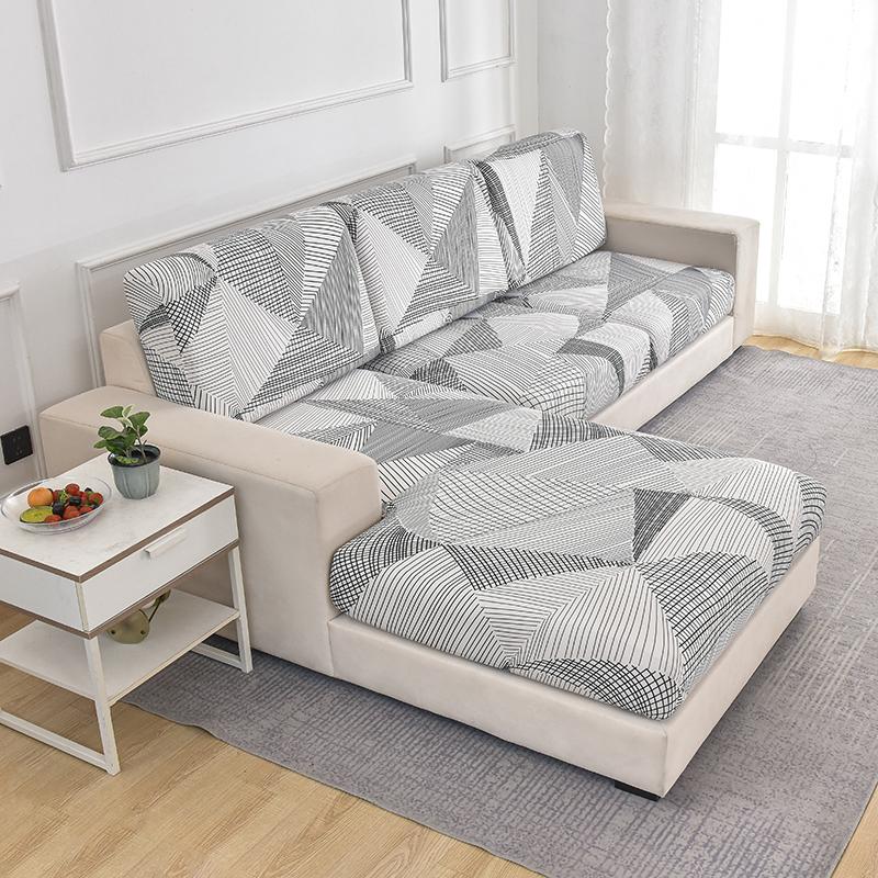 1Pcs Print Sofa Cushion Coverastic Protector Sofa Cover Personality Slipcover Matching Washable Couch Cover