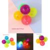 Оптовый мяч для питомца, мигающий и колючий, случайного цвета, материал TPR
