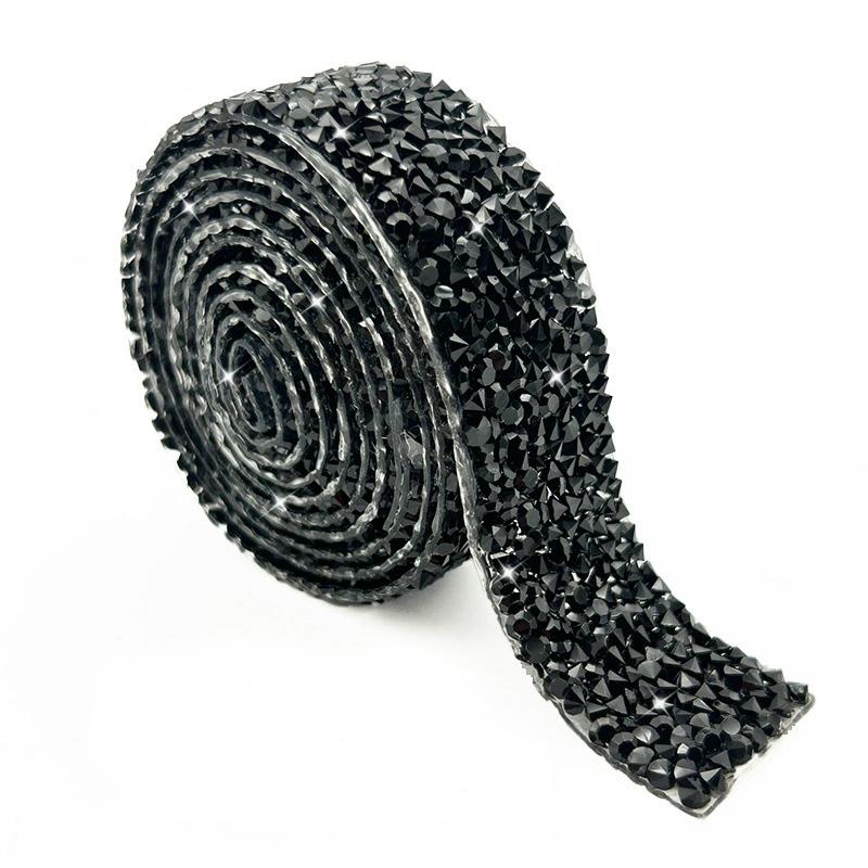 1 ярд лента отделка DIY стразы разноцветные горячей фиксации стразы 1,5 см аксессуары для одежды аппликации швейная лента