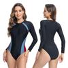 2025 High-End Women's Long-Sleeve Racing Swimsuit: European & American Fashion