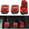 Pack-3 Car Non-Slip Pedal Pads Set, Accelerator Pedal Covers, Car Brake Pedal Protectors, Automobile Universal Replacement Accessories, For Most