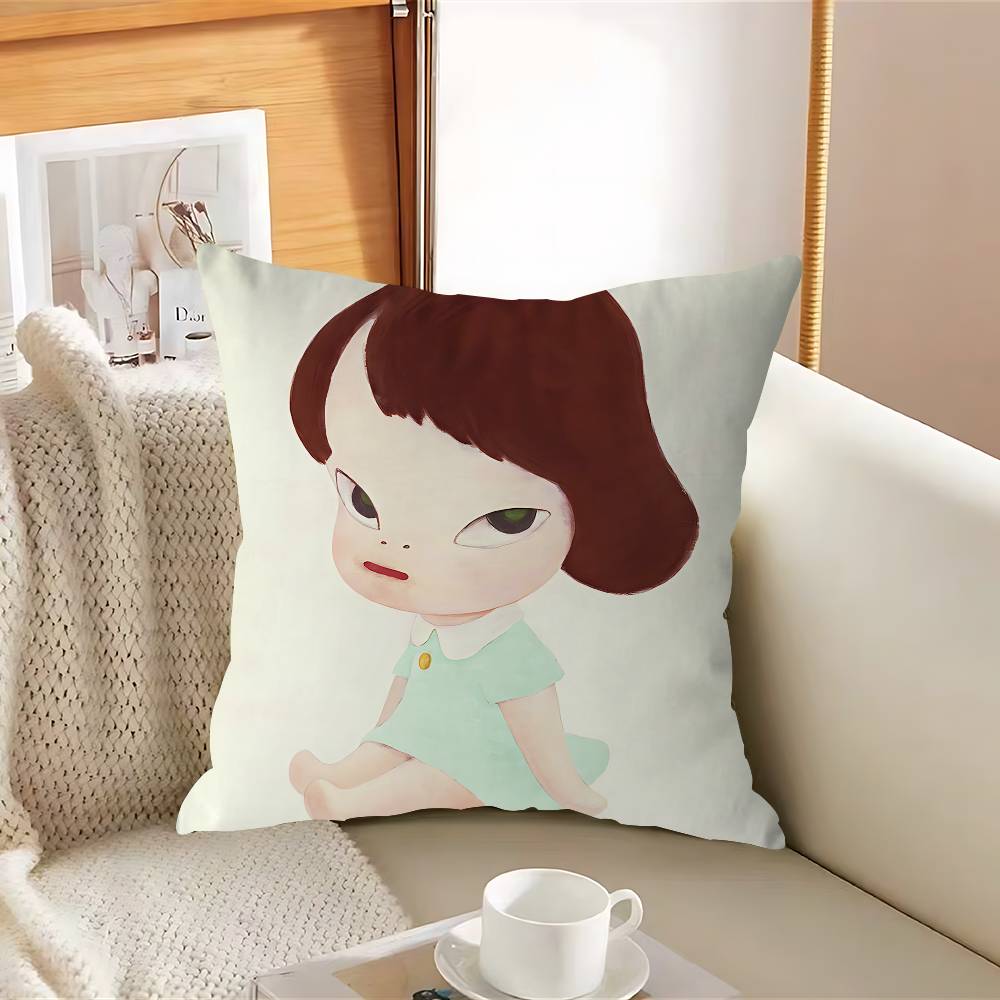 T-Tomo N-Nara Pillow Cushion Cover Pillowcase Living Room Sofa Home Decor Customized