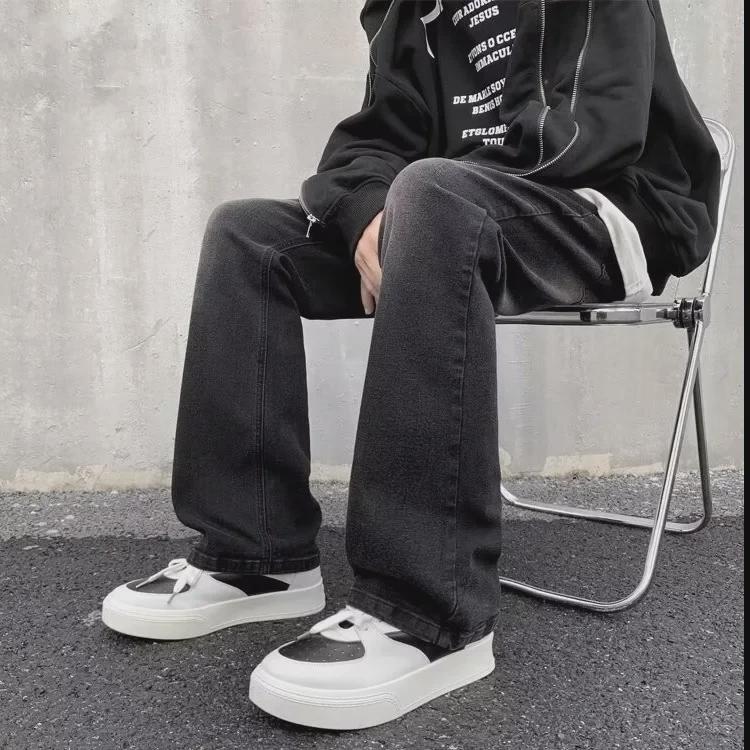 Men's Loose Straight Flared Jeans - Trendy High-End American Style for Spring and Autumn