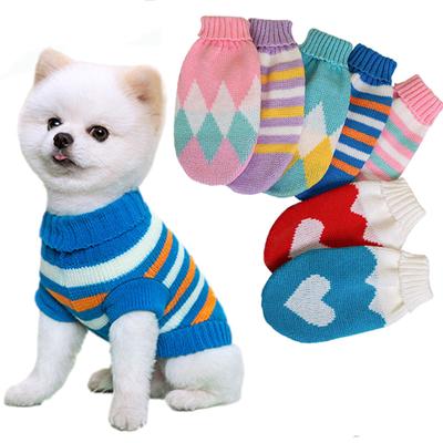 Свитер для домашних животных, вязаная одежда для собак для маленьких собак, одежда для щенков чихуахуа, йорков, вязаная куртка, пальто, одежда для домашних животных