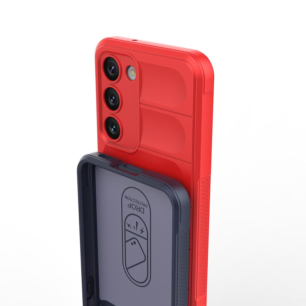 Durable FlexArmor Case for Samsung Galaxy S23+ - Red Protective Cover by Magic Shield