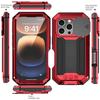 Встроенная стеклянная защитная пленка для экрана для IPhone 16 15 14 Plus 13 Pro Max 16e Алюминиевый металлический корпус Прочный противоударный прочный чехол