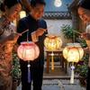 Traditional Chinese Persimmon Light with Tassel Portable Glowing Lamp  Festival Gift