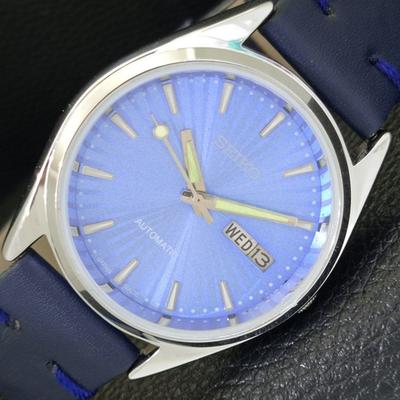 АВТОМАТИЧЕСКИЕ 6309A ВИНТАЖНЫЕ ОТРЕМОНТИРОВАННЫЕ SEIKO ЯПОНИЯ МУЖСКИЕ ЧАСЫ С СИННИМ ЦИФЕРБЛАТОМ a701728-5