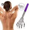 5Pcs Extendable Back Scratcher Heavy Duty Stainless Steel Portable Hard-to-Reach Areas Telescopic Back Scratcher Massager Tools