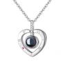Серебряное ожерелье S925 - Проекция «Я люблю тебя» на 100 языках, Не тускнеющее, Бестселлер, вдохновленный TikTok, для женщин