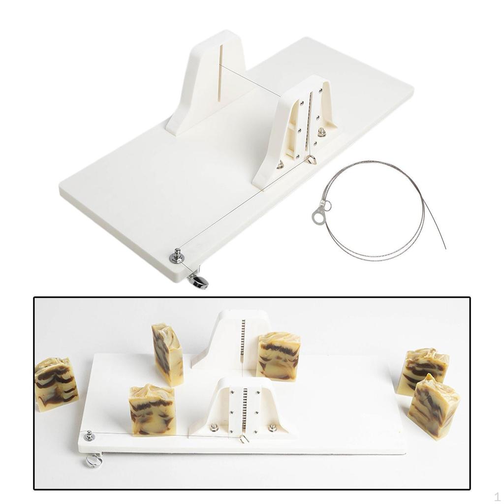 Adjustable Slab Soap Cutter Push DIY Making Professional Beginners with Size Scale,