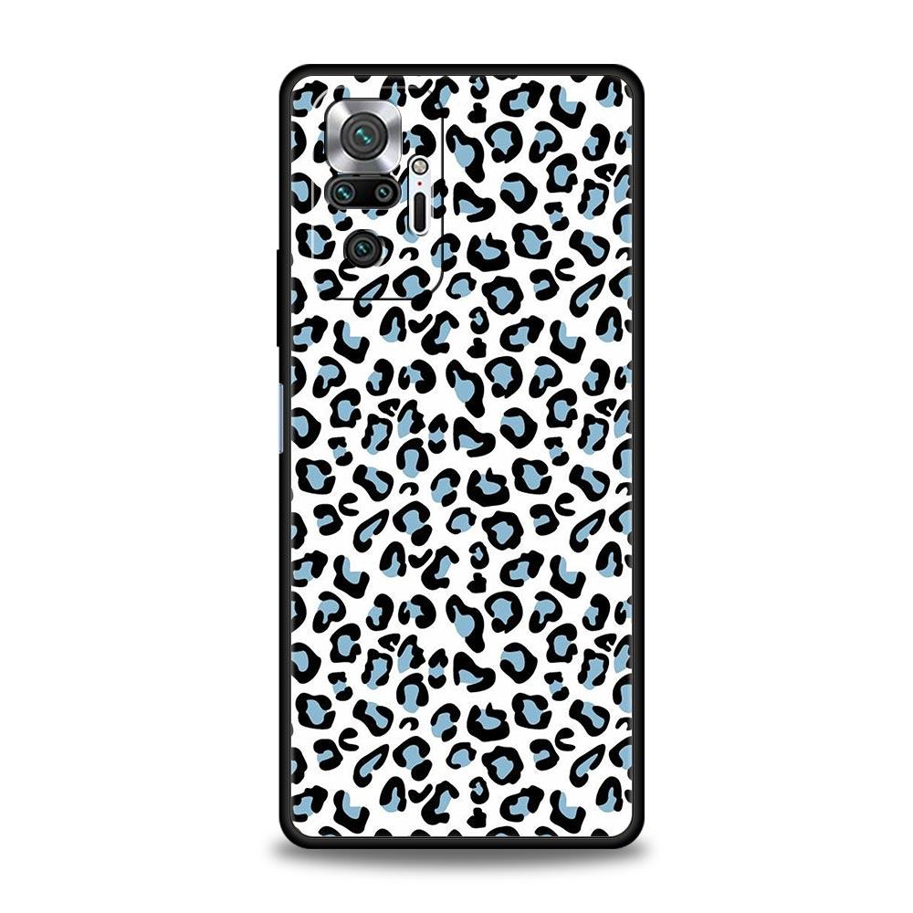 Чехол для телефона с принтом леопарда и гепарда для Xiaomi Redmi Note 14 13 5G 10 11 12 Pro Plus 4G 14C 13C 12C 10C Черный чехол