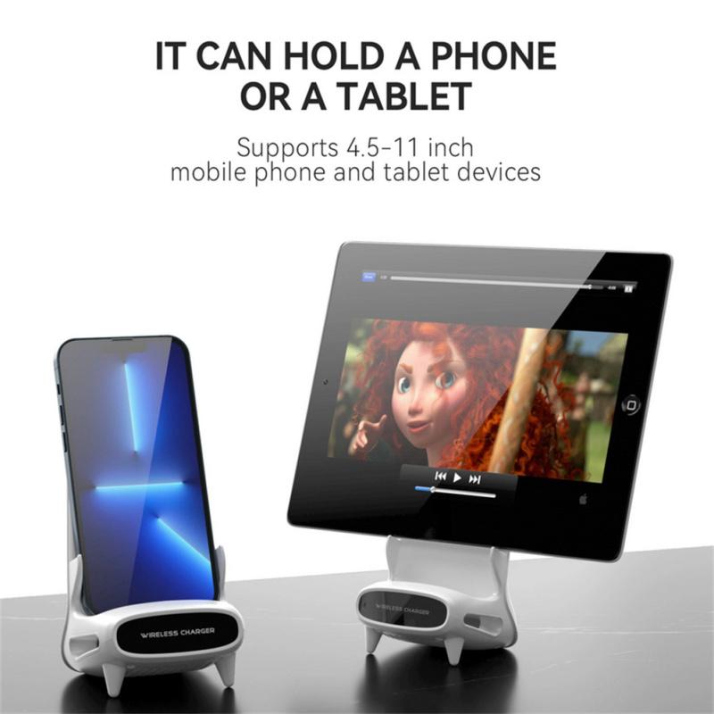 Мини-стул, беспроводное зарядное устройство, держатель для телефона, подставка для горизонтальной зарядки, автоматическая идентификация, зарядка