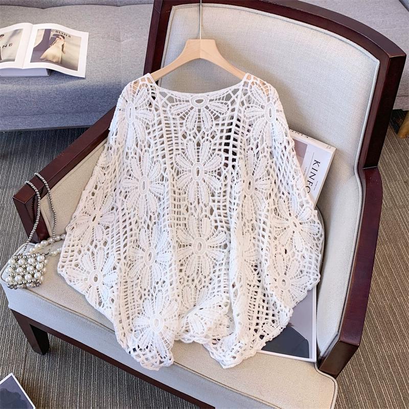 Dimanaf 2024 Новые летние женские футболки с принтом «летучая мышь» без рукавов, базовые кружевные модные топы, кружевные футболки, повседневные свободные футболки