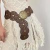 Retro Western Studded Belt, Ethnic Bohemian Belt For Women, Suitable For Skirts And Pants, With Waist Belt Accessories