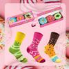 Funny Donut Macaron Socks Box for Women Girls Teens Fun Novelty Cute Funky Cotton Socks Birthday Christmas Multipack Gifts