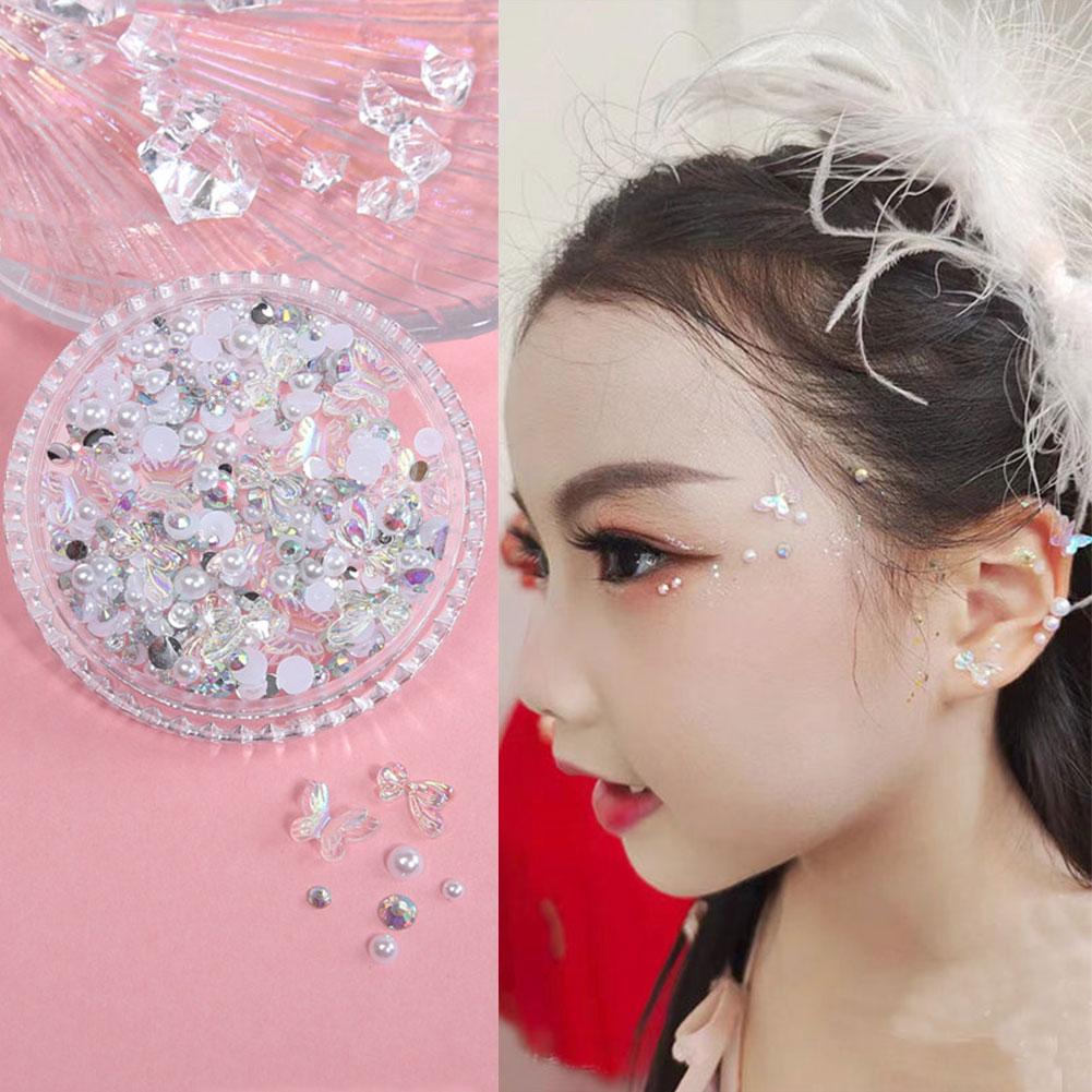 Bright Glitter Butterfly Sticker Self Adhesive Multi DIY Purpose Body And Decoration Face Makeu D1L3